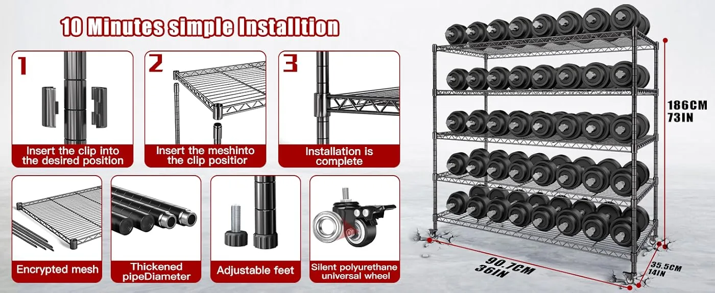 airaj wire shelving content 1